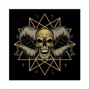 Magic Demon Skull Posters and Art